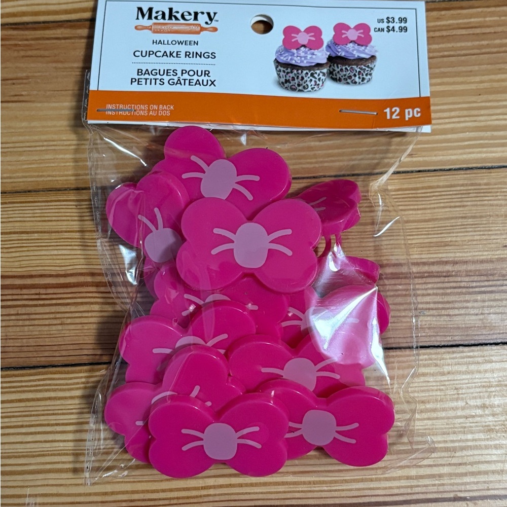 Makery Pink Cupcake Rings (48 Rings) - Picture 2 of 5